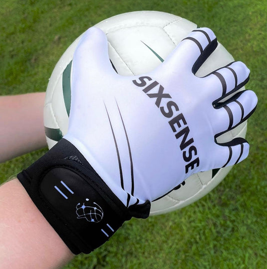 White w/Black GAA Gloves